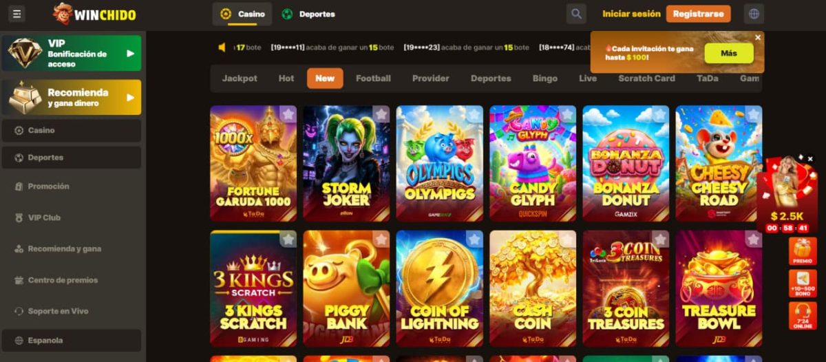 Winchido Casino en México image 2